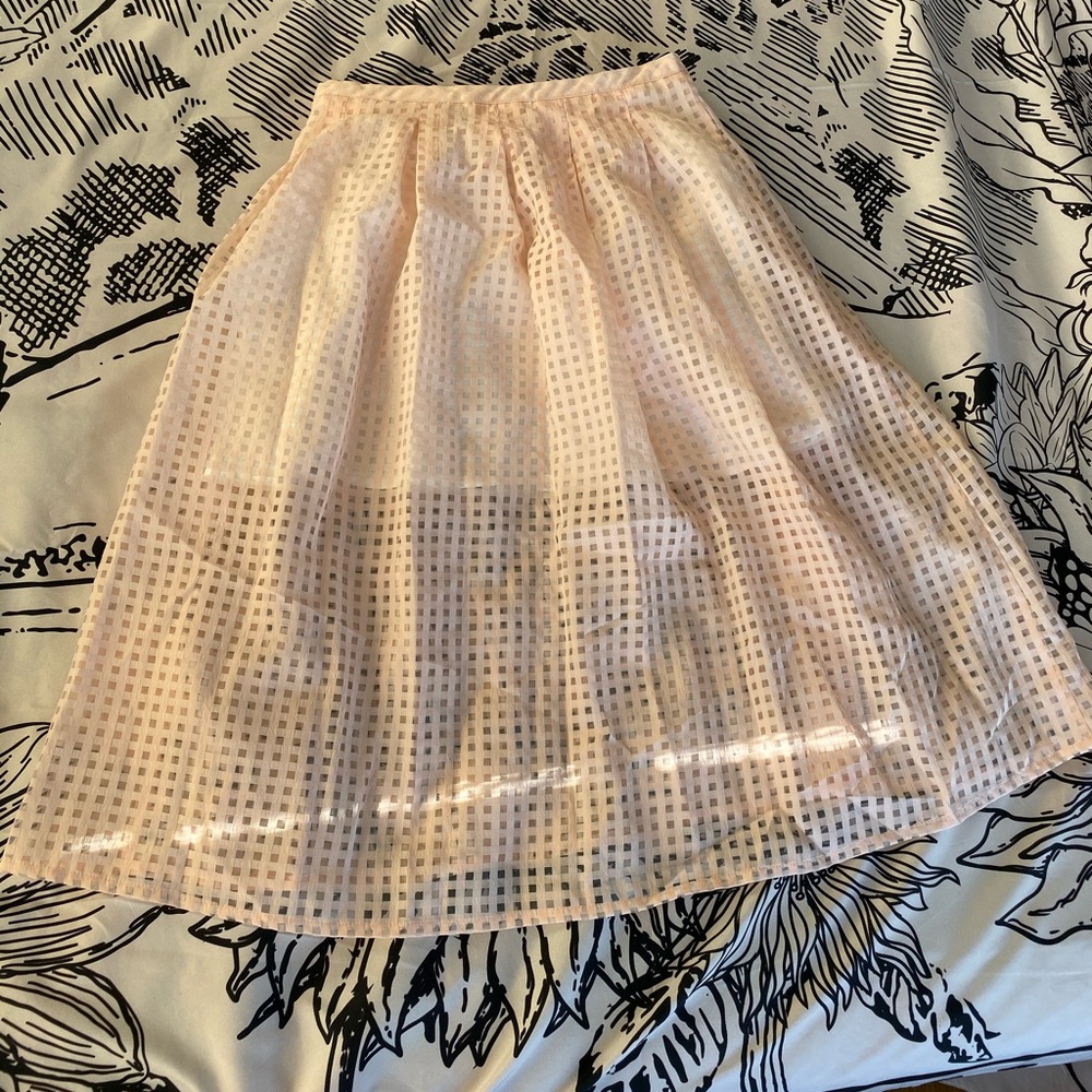 Jack Picnic skirt 6 pink gingham